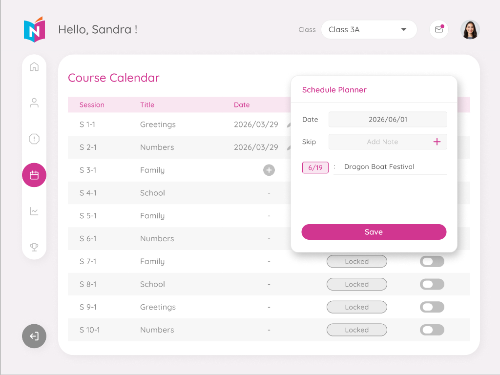 T-10-A · Schedule Planner